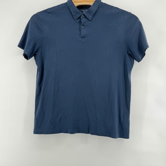 Charles Tyrwhitt Mens Navy Blue Short Sleeve Country Club Golf Polo Shirt XL - Picture 2 of 5